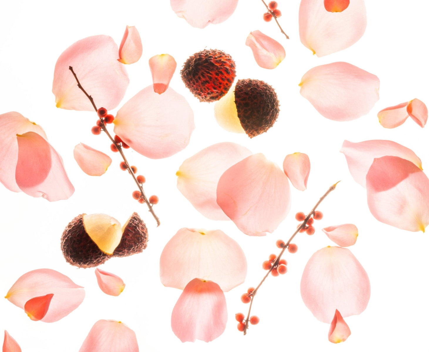 Touchland rosewater hand sanitizer with floral accents for a refreshing clean and moisturizing effect