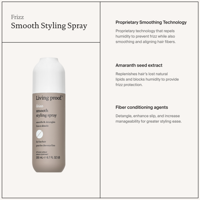 Living Proof No Frizz Smooth Styling Spray 6.7oz