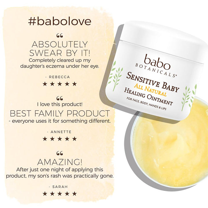 Babo Botanicals Sensitive Baby All Natural Healing Ointment - Fragrance 4.0oz