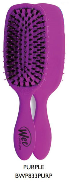 Wet Brush Shine Enhancer Nylon + Boar Detangling Brush Purple