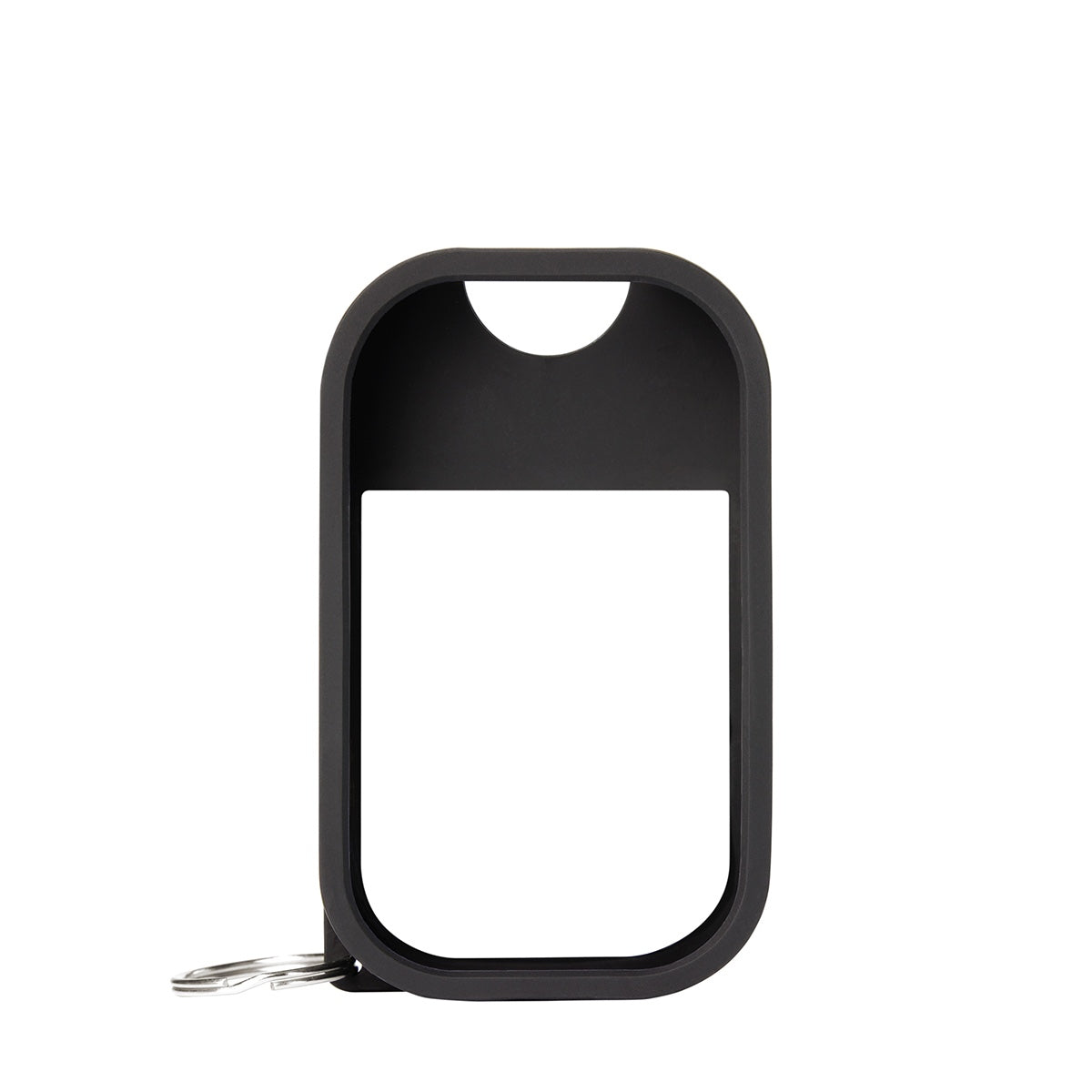 Touchland hand sanitizer mist holder in sleek black design for easy portability