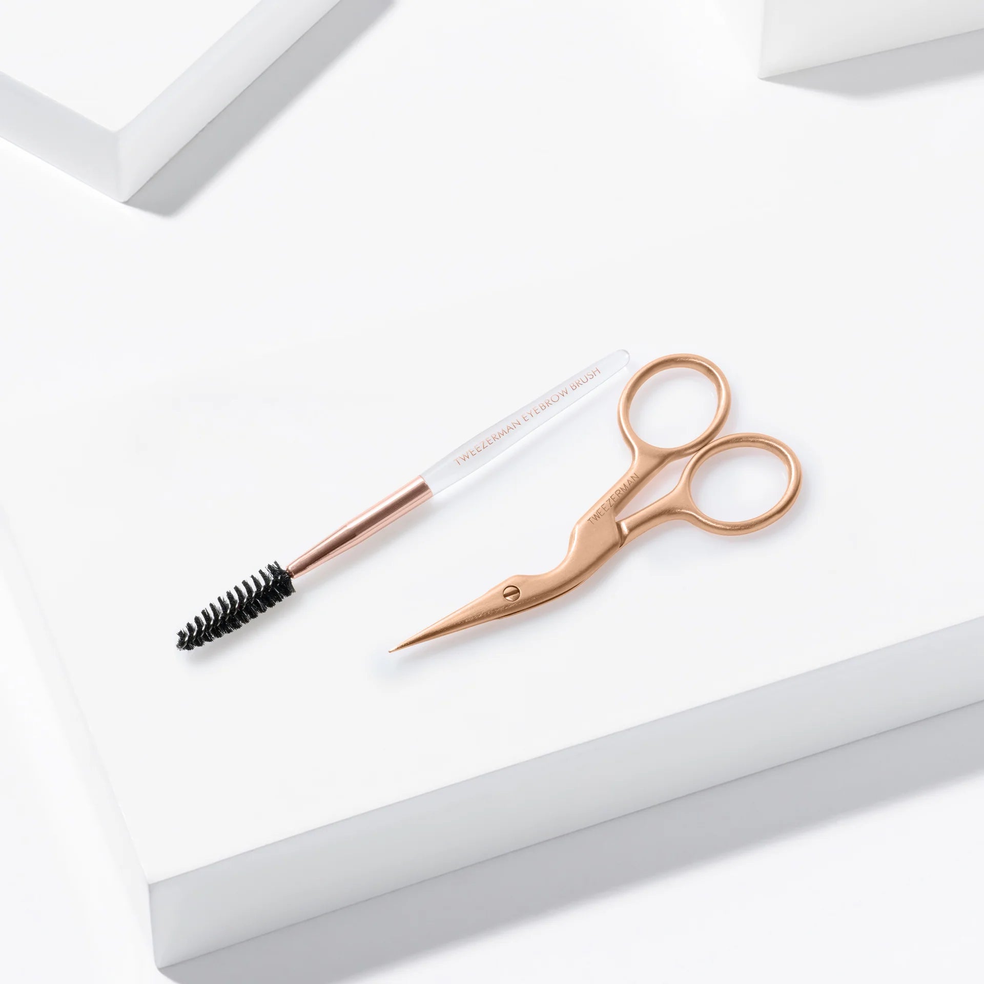 Tweezerman brow scissors with precision tips for perfect eyebrow shaping and grooming
