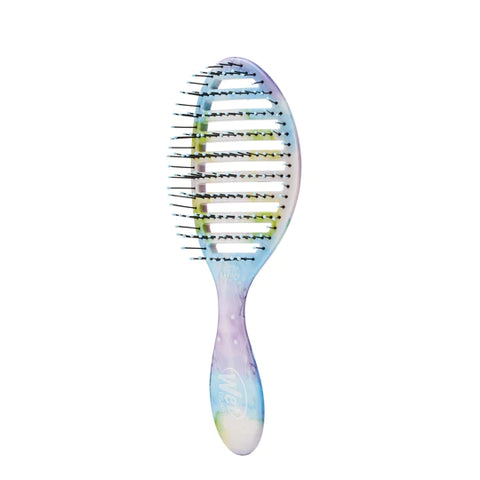 Wet Brush Colorwash Speed Dry Set vented hairbrush with multicolor handle for faster drying
