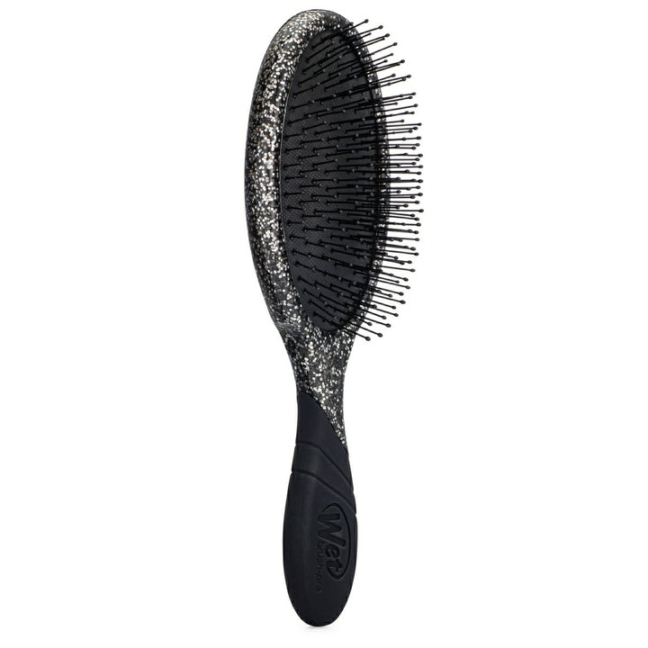 Wet Brush Crushed Jewels Detangler with black and silver glitter handle for gentle hair detangling
