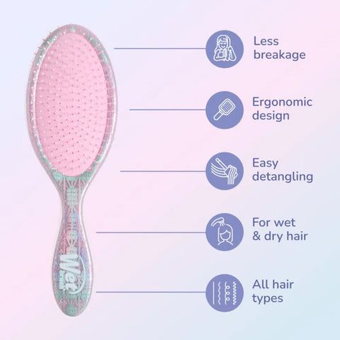 Wet Brush detangle and style kit with ergonomic design for easy detangling and less breakage for all hair types
