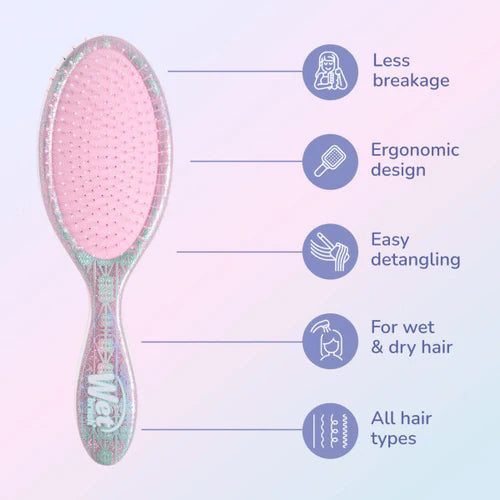 Wet Brush detangle and style kit with ergonomic design for easy detangling and less breakage for all hair types