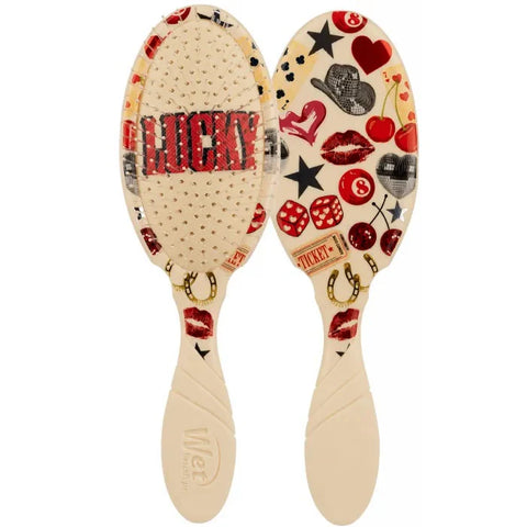 Wet Brush Detangler Hair Brush with Fun Rock-themed Design for Effortless Hair Untangling