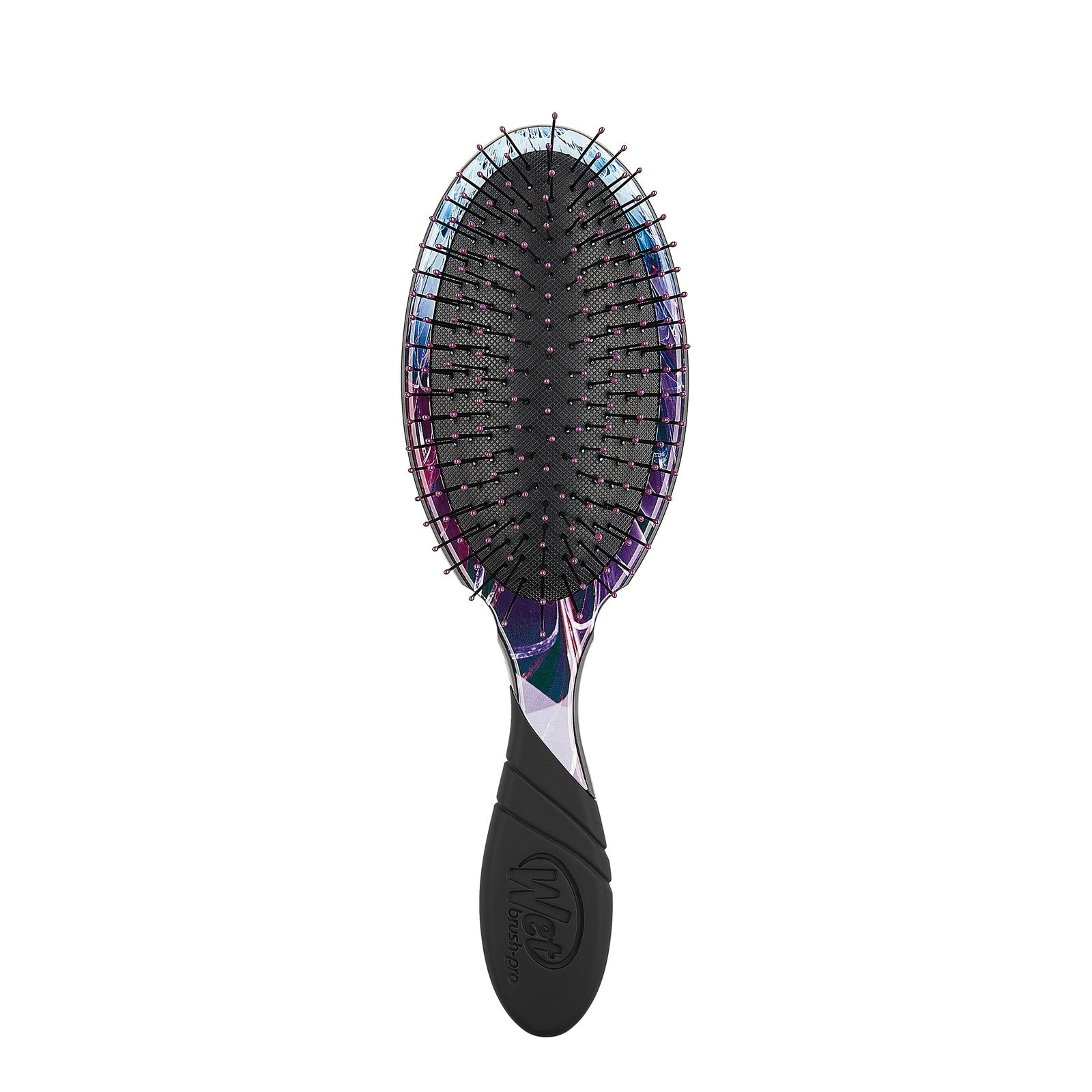 Wet Brush Electric Dreams hair brush with black cushioned bristles and iridescent handle