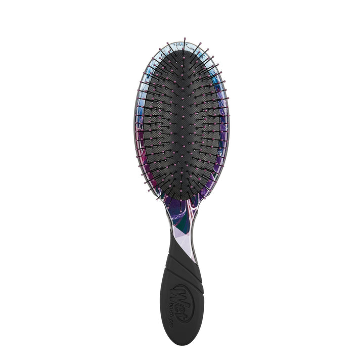Wet Brush Electric Dreams hair brush with black cushioned bristles and iridescent handle