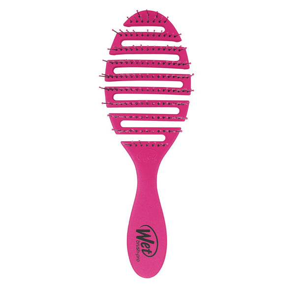 Wet Brush Flex Dry Detangler in pink for easy detangling and faster drying on wet hair