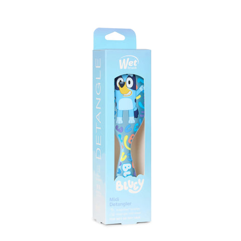 Wet Brush Bluey Midi Hair Detangling Brush in packaging designed for easy detangling