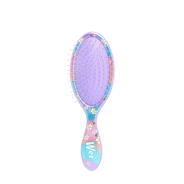 Wet Brush Floral Design Hair Detangling Brush for Effortless Knot Removal