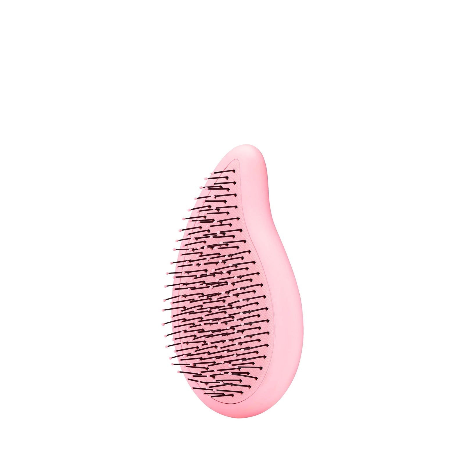 Wet Brush palm detangler in pink with flexible bristles for gentle hair detangling