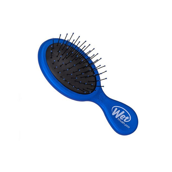 Wet Brush Pro Mini Detangler in blue designed for easy detangling of wet or dry hair