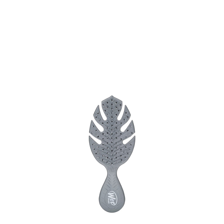 Wet Brush eco-friendly mini hairbrush in gray with a leaf-shaped vented design for easy detangling