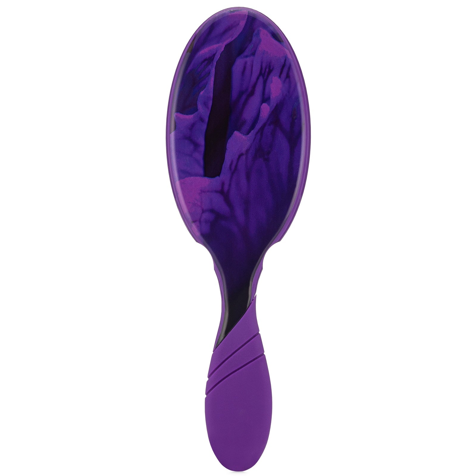Wet Brush Rare Botanicals hair brush with purple handle and smooth glossy back