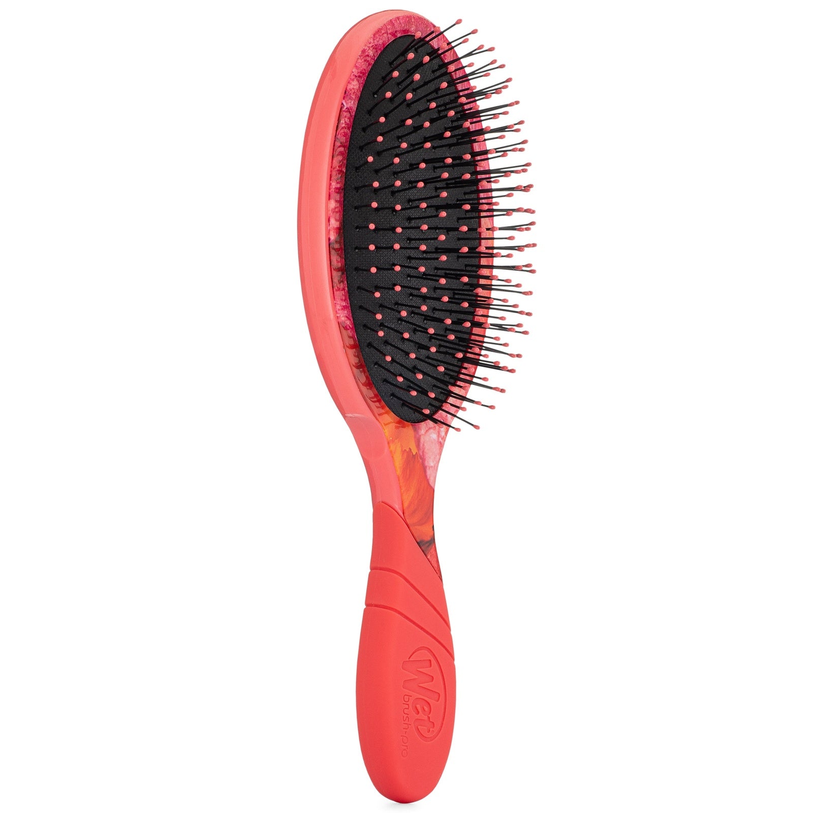 Wet Brush Rare Botanicals hair brush with coral handle and flexible bristles for gentle detangling