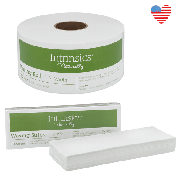 Intrinsics Waxing Strips- 3 X 9 Inch Strips 100 Count