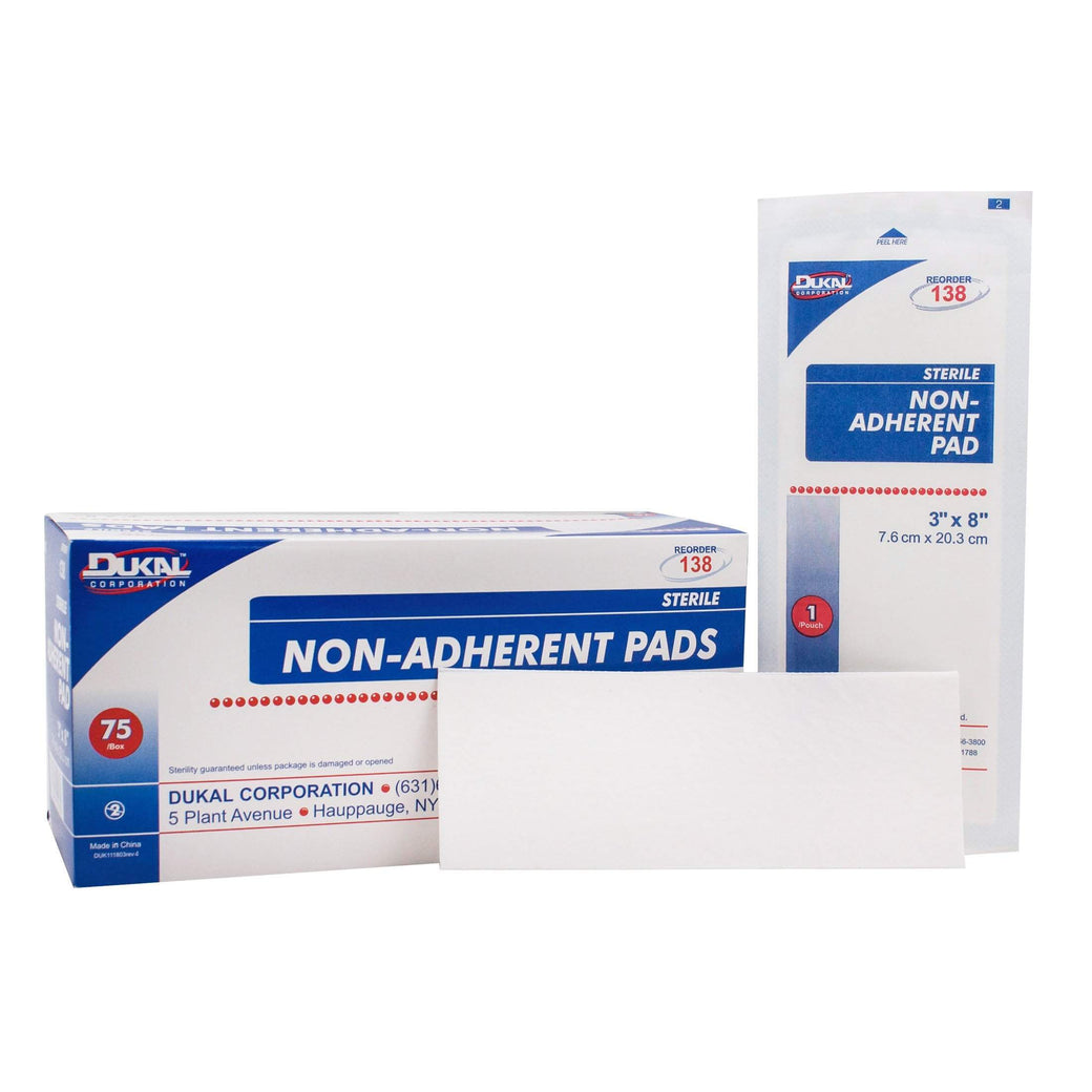 Dukal-138 Non Adherent Pad, Sterile, 3
