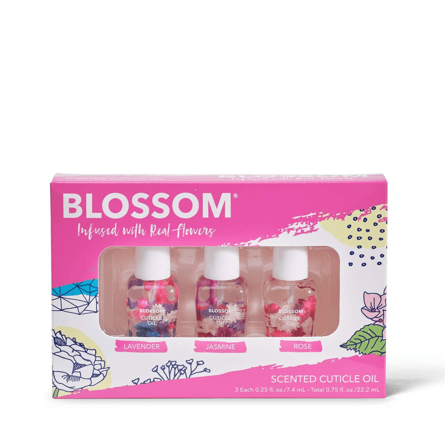 Blossom 3 Piece Set- Scented Cuticle Oils-Blossom-Blossom_ Cuticle Oil 's,Blossom_ Gift Set's,Blossom_ Roll on Lip Gloss's,Brand_Blossom,Collection_Gifts,Collection_Nails,Gifts_Under 25,Nail_Cuticle Oil,Sale_FABuary