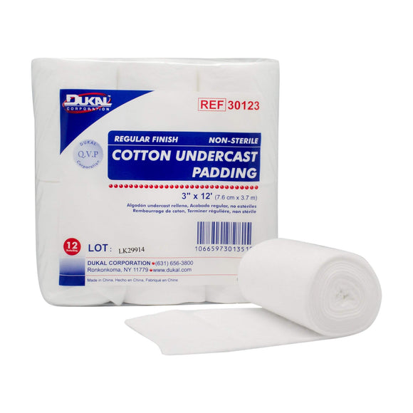 Dukal 30123 Cotton Undercast Padding, Non-Sterile, 3