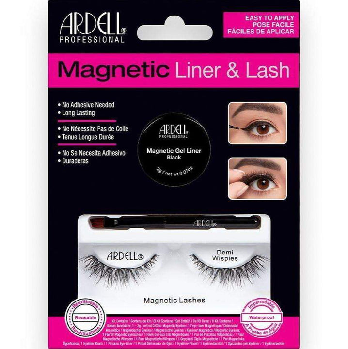Ardell Magnetic Lash & Liner Set Demi Wispies-Ardell-ARD_Magnetic Liner and Lash,ARD_Wispies,Brand_Ardell,Collection_Makeup,Makeup_Eye,Makeup_Faux Lashes