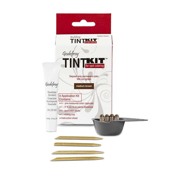 Godefroy Tint Kit (4 Application Kit) for Hair Coloring and Touchups
