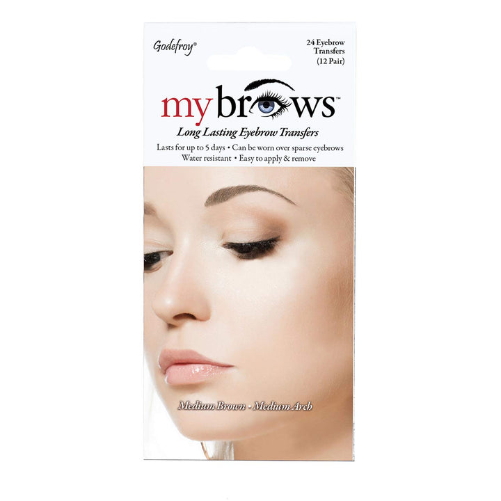 Godefroy MyBrows Long Lasting Eyebrow Transfers- Medium Arch