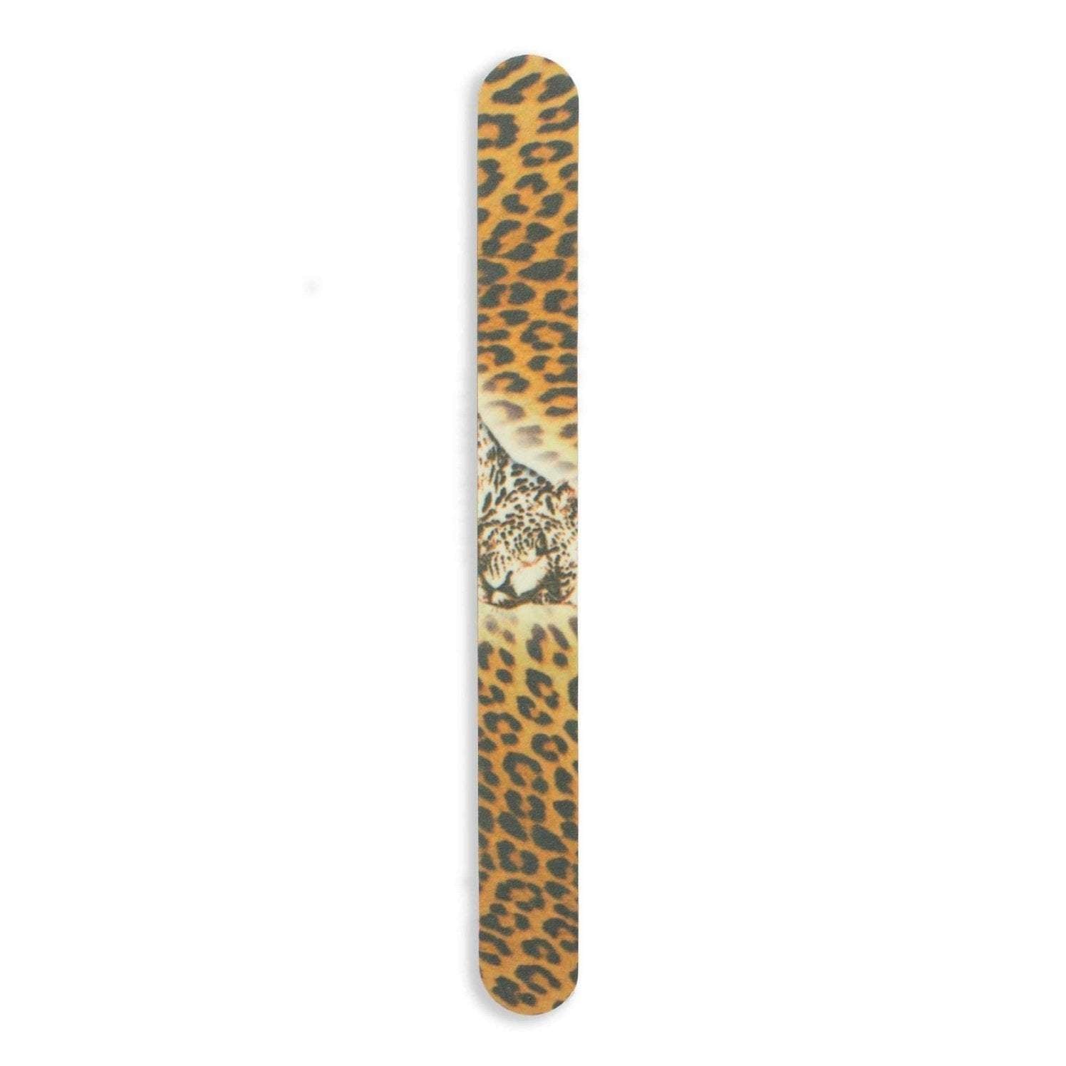 Tropical Shine Nail File Leopard 7 in x 3/4 in Large Size (707550)-Tropical Shine-Brand_Tropical Shine,Collection_Nails,Collection_Summer,Nail_Tools,Tool_Nails