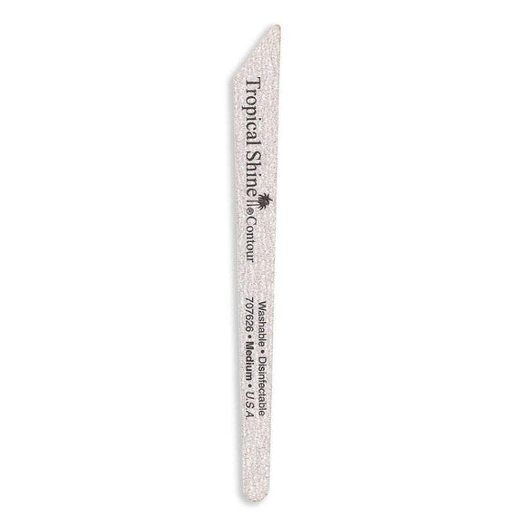 Tropical Shine Nail File Long Lasting Zebra Contour File 180 (Medium) (707626)-Tropical Shine-Brand_Tropical Shine,Collection_Nails,Collection_Tools and Brushes,Nail_Tools,Tool_Nails,TROP_Medium Files