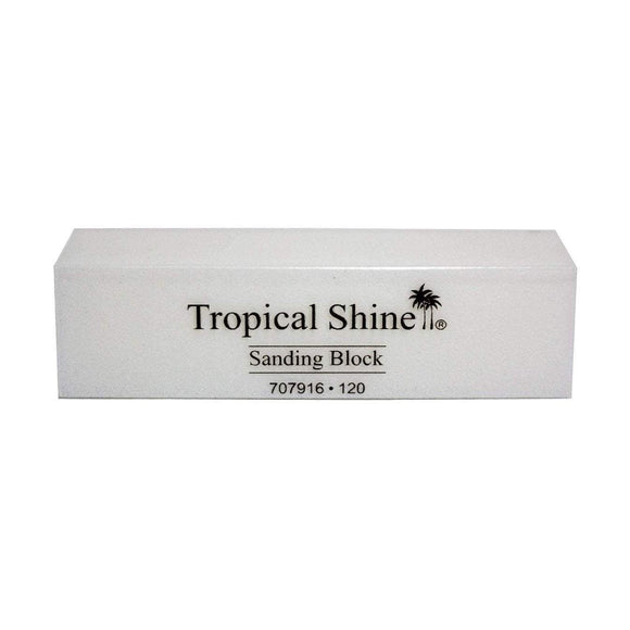 Tropical Shine Nail File White Sanding Block 120 (Coarse) (707916)-Tropical Shine-Brand_Tropical Shine,Collection_Nails,Collection_Tools and Brushes,Nail_Tools,Tool_Nails,TROP_Coarse Files