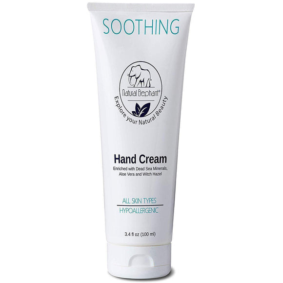 Natural Elephant Soothing Hand Cream 3.4 fl oz (100 ml)-Natural Elephant-BB_Hand and Foot Cream,BB_Lotion,BB_Moisturizers,Brand_Natural Elephant,Collection_Bath and Body,Collection_Skincare,Concern_Anti-Aging,Concern_Dryness,FABS_Friday2022,NATURAL_Dead Sea Collection,Skincare_Moisturizers
