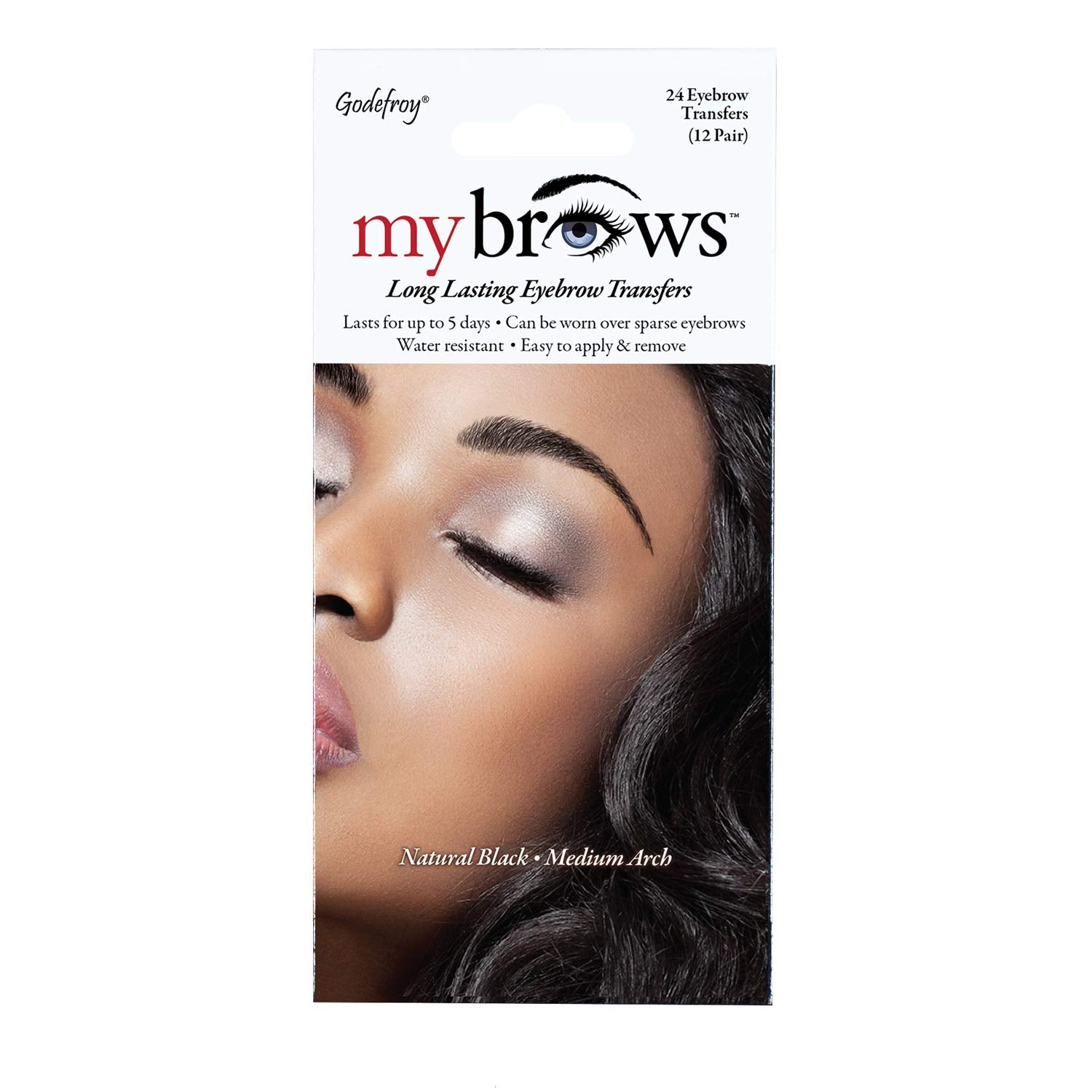 Godefroy MyBrows Long Lasting Eyebrow Transfers- Medium Arch