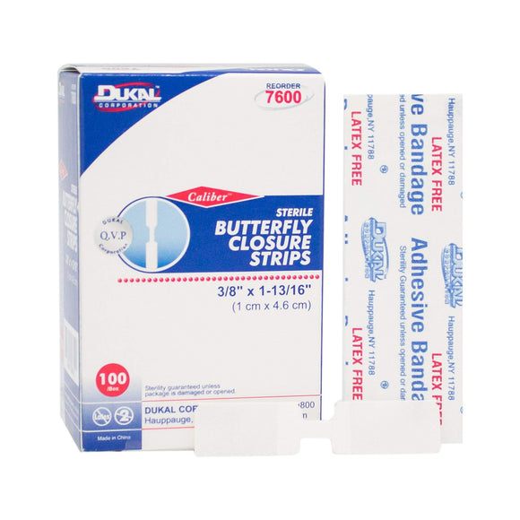Dukal Butterfly Closure Strips Pack of 100-Dukal-Brand_Dukal/ Dawn Mist,Collection_Lifestyle,Dukal_ Bandage,Dukal_Medical,Life_Medical,Life_Personal Care