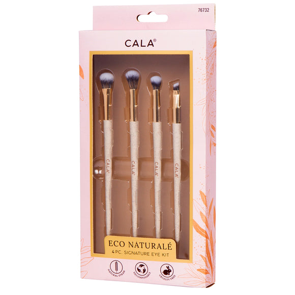 Cala Eco Natural Signature Eye Brush Set (4 Pcs)