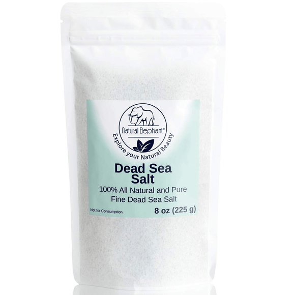 Natural Elephant Fine Dead Sea Salt | Small 8 oz-Natural Elephant-BB_Bath and Shower,BB_Bubbles and Salts,Brand_Natural Elephant,Collection_Bath and Body,Collection_Skincare,Concern_Acne & Blemishes,Concern_Anti-Aging,Concern_Dry Skin,Concern_Dryness,Concern_Dullness,Concern_Large Pores,Concern_Redness,Concern_Sensitive Skin,NATURAL_Dead Sea Collection