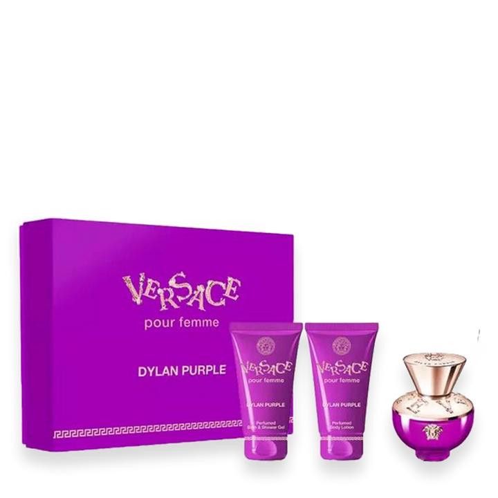 Versace Dylan Purple Pour Femme 1.7 oz. Gift Set – Face and Versace Dylan Purple Pour Femme 1.7 oz. Gift Set – Face and