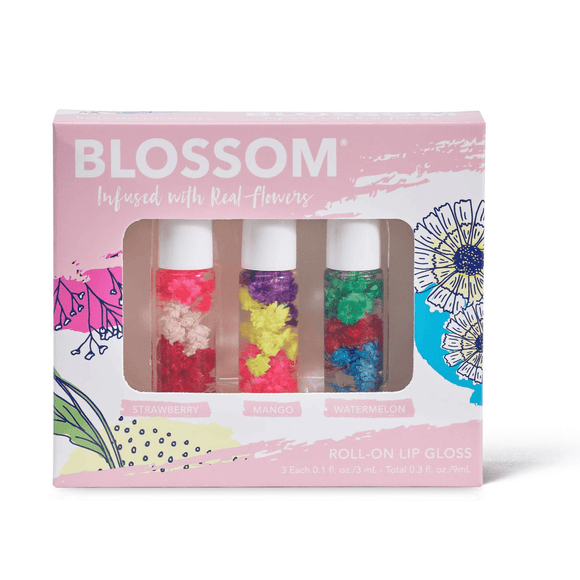 Blossom 3-Piece Set- Mini Roll-On Lip Gloss-Blossom-Blossom_ Gift Set's,Blossom_ Roll on Lip Gloss's,Brand_Blossom,Collection_Gifts,Collection_Makeup,Gifts_Under 25,Makeup_Lip,Makeup_Lip Gloss,Sale_FABuary