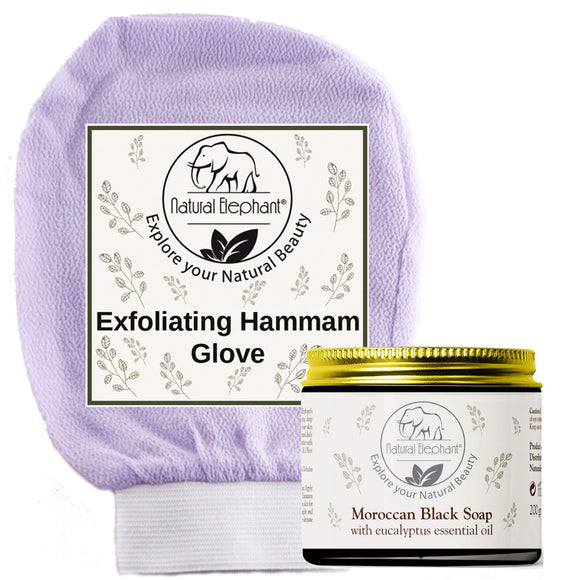 Natural Elephant Moroccan Exfoliating Glove and Soap Kit-Natural Elephant-BB_Bath and Shower,BB_Scrubs and Exfoliators,Brand_Natural Elephant,Collection_Bath and Body,Collection_Gifts,Collection_Skincare,Concern_Acne & Blemishes,Concern_Dry Skin,Concern_Dryness,Concern_Eczema,Concern_Large Pores,Concern_Oily Skin,Concern_Sensitive Skin,FABS_Friday2022,Gifts and Sets,Gifts_Under 25,NATURAL_Gift Sets,NATURAL_Morroccan Collection