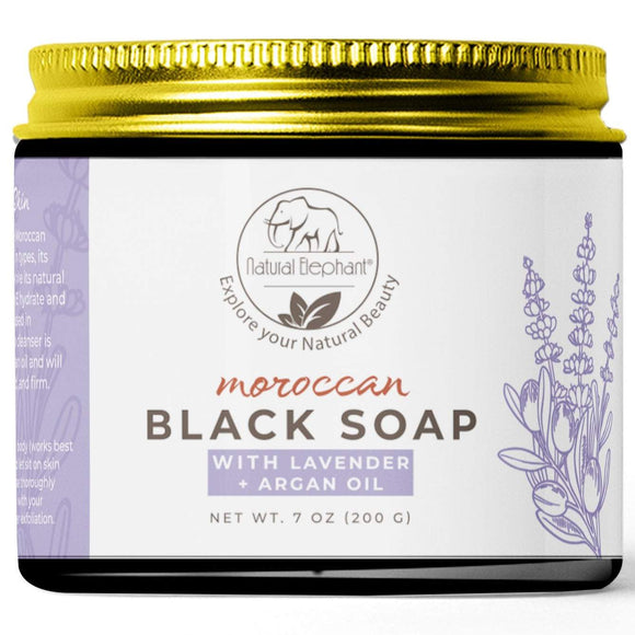 Natural Elephant Moroccan Black Soap 7 oz-Natural Elephant-BB_Bath and Shower,BB_Scrubs and Exfoliators,Brand_Natural Elephant,Collection_Bath and Body,Collection_Skincare,Concern_Anti-Aging,Concern_Dry Skin,Concern_Dryness,Concern_Dullness,Concern_Large Pores,Concern_Oily Skin,Concern_Redness,Concern_Sensitive Skin,FABS_Friday2022,NATURAL_Morroccan Collection,Skincare_Cleansers