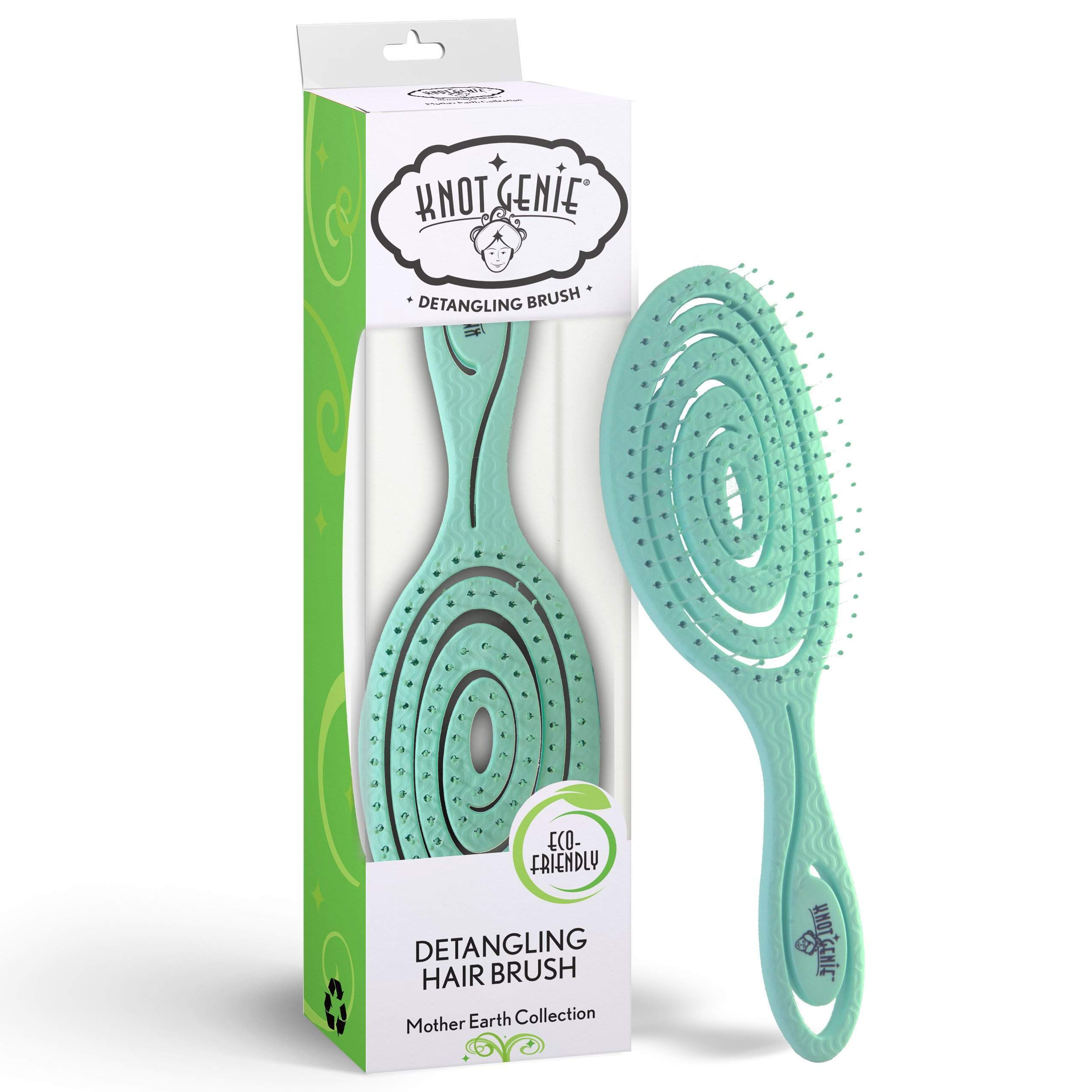 Knot Genie Mother Earth Eco Friendly Detangling Brush-Knot Genie-Brand_Knot Genie,Collection_Hair,Collection_Tools and Brushes,FABS_Friday2022,KNOT_Mother Earth Detangler,Tool_Brushes,Tool_Detangling Brush,Tool_Hair Tools,Tool_Vented Brushes