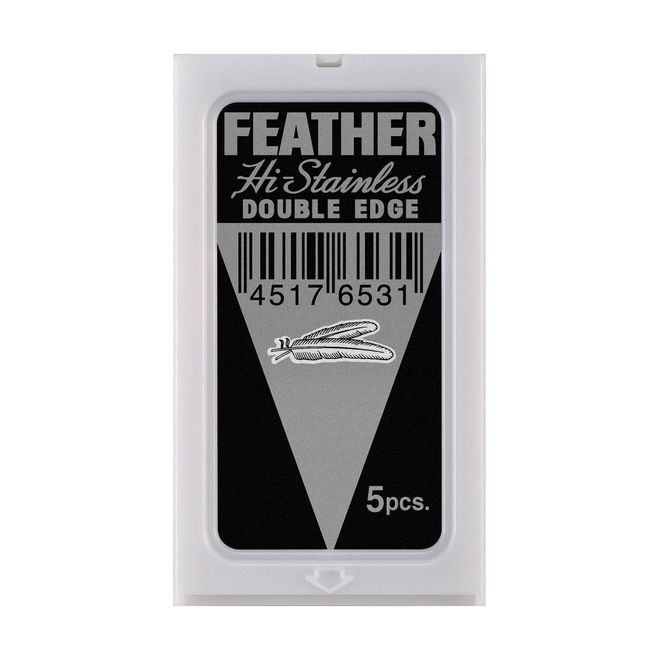 Feather Hi Stainless Platinum Coated Double Edge Blades