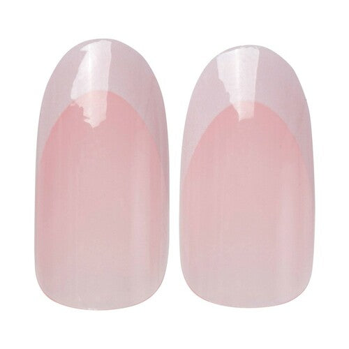 Cala press on nails in a soft pink ombre design with a glossy finish