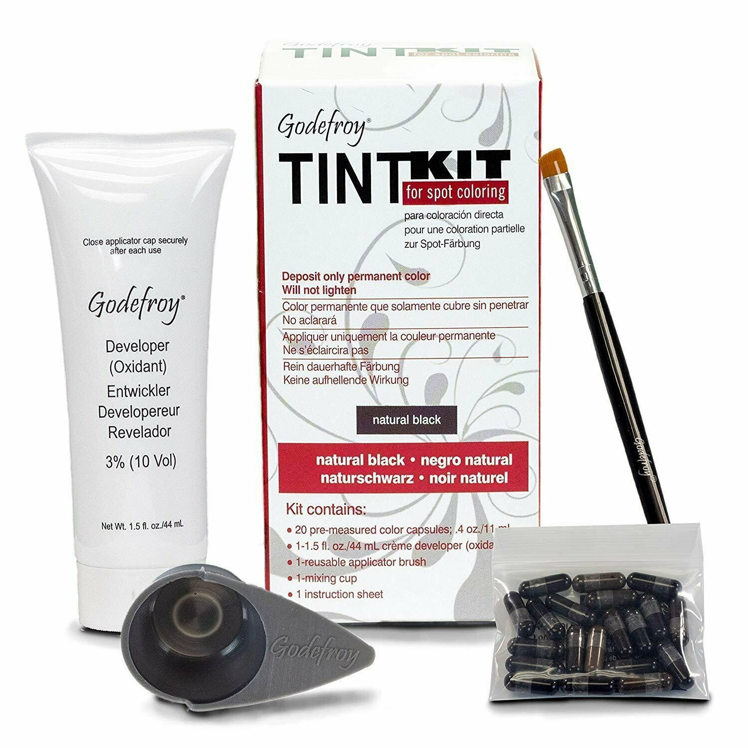 Godefroy Tint Kit 20 Applications Natural Black