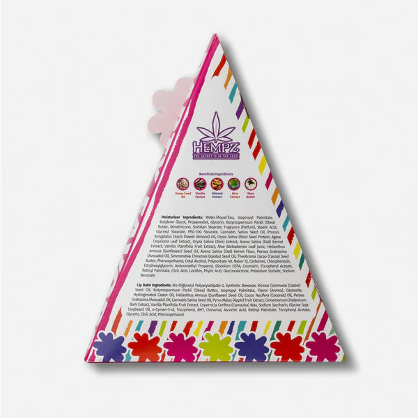 Hempz Party Favors Mini Buttercream Birthday Cake Moisturizer & Lip Balm Set