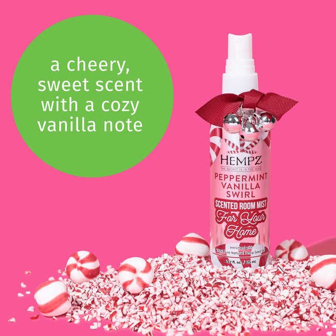 Hempz Peppermint Vanilla Swirl Herbal Room Mist 4.22 oz