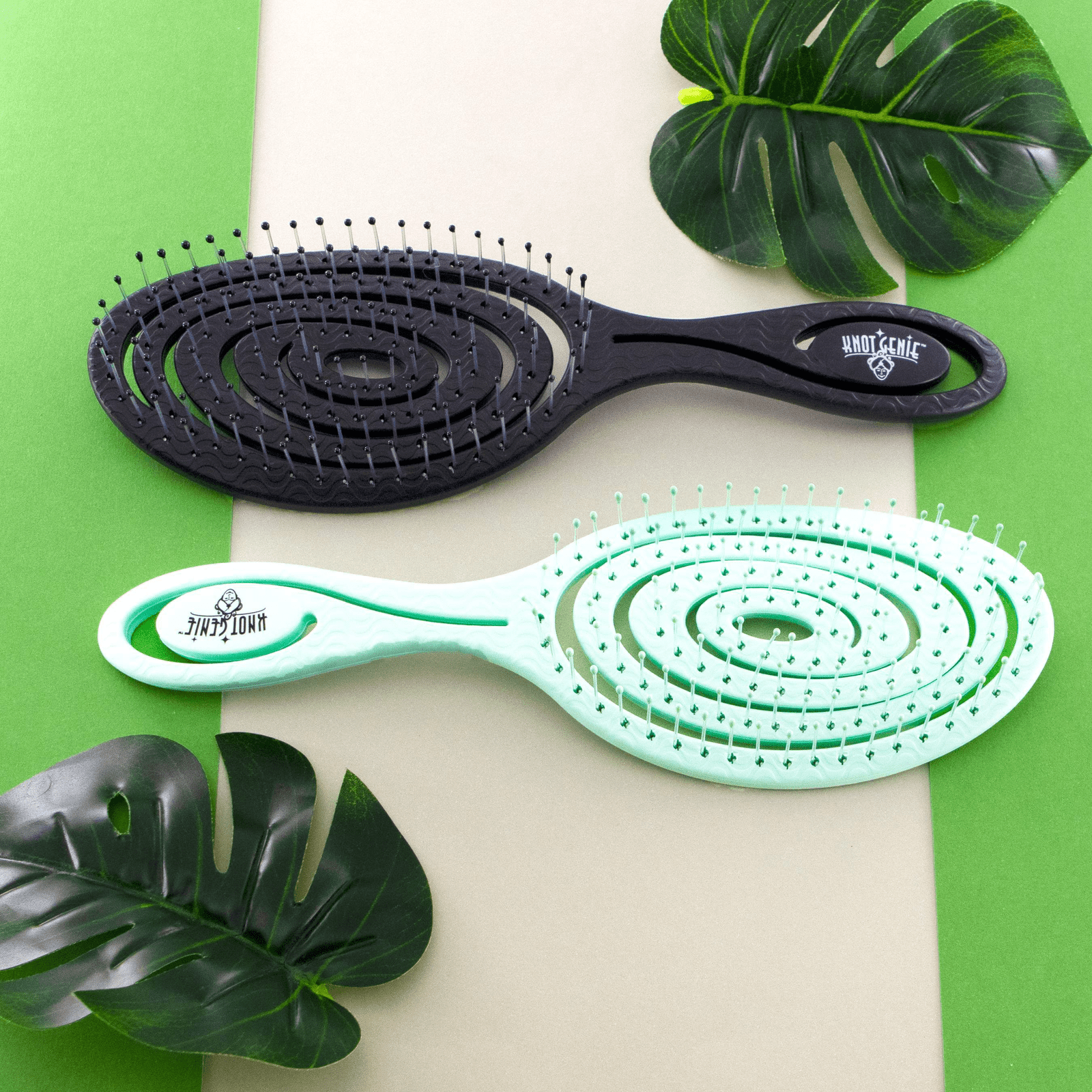 Knot Genie Mother Earth Eco Friendly Detangling Brush-Knot Genie-Brand_Knot Genie,Collection_Hair,Collection_Tools and Brushes,FABS_Friday2022,KNOT_Mother Earth Detangler,Tool_Brushes,Tool_Detangling Brush,Tool_Hair Tools,Tool_Vented Brushes