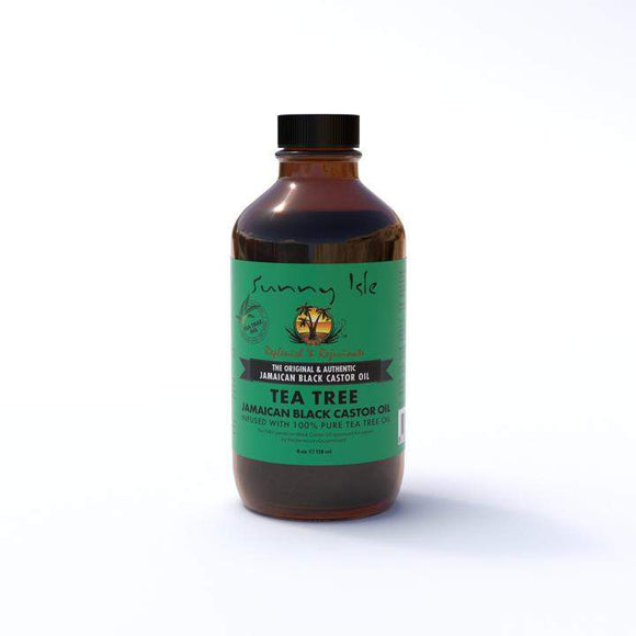 Sunny Isle Jamaican Black Castor Oil with Tea Tree Oil 4 oz-Sunny Isle-Brand_Sunny Isle,Collection_Hair,Hair_Hair Oil,Hair_Treatments,Sunny Isle_ Caster Oil's