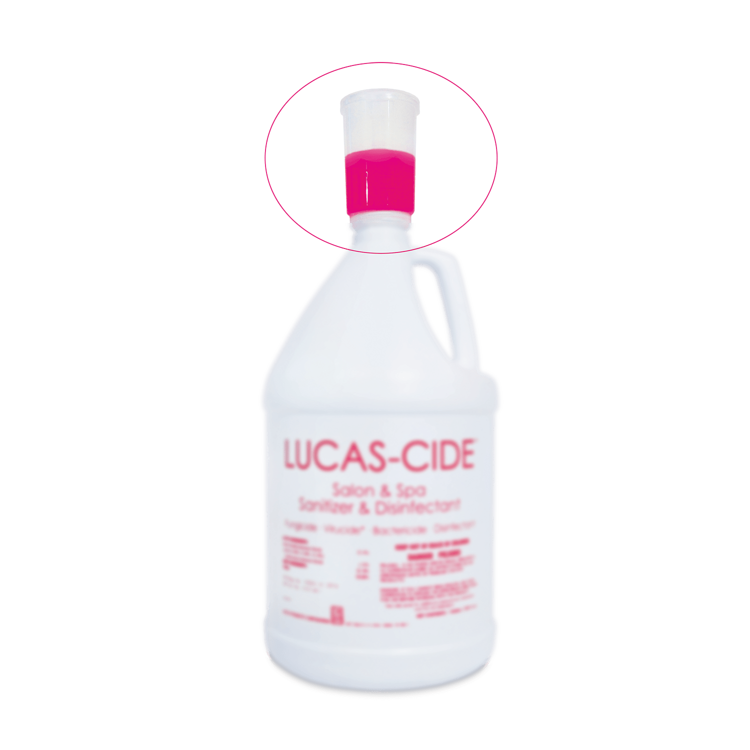 Lucas-Cide Salon and Spa squeeze and pour lid for gallon