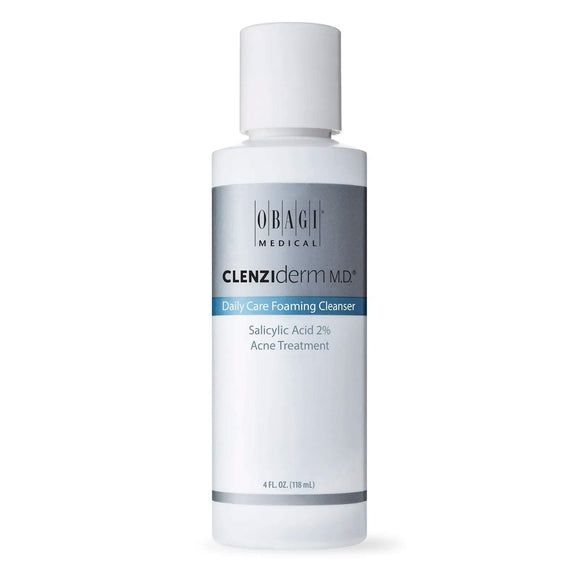 Obagi CLENZIderm M.D. Daily Care Foaming Cleanser- 4.0 fl oz-Obagi-Brand_Obagi,Collection_Skincare,Concern_Normal Skin,Concern_Oily Skin,Obagi_Cleansers,Skincare_Cleansers